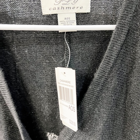 PLY Black Cashmere Aztec Poncho - Picture 6 of 11